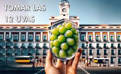 La Puerta del Sol de Madrid es un de los sitios más populares para tomar las uvas en Fin de Año