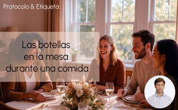 Depende el contexto las botellas en la mesa pueden ser una opción poco apropiada