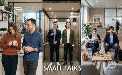 Icono Small talk: la clave para una buena primera impresión Qué decir en un ascensor o junto a la máquina de café