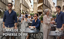 Icono Las gafas de sol puestas cuando hablas con otra persona Dejarse la gafas de sol puestas en una conversación es de mala educación