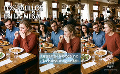 Icono Usa un palillo en la mesa para escarbarse en los dientes es de muy mala educación y pésimo gusto Los palillos en la mesa, para empezar, no se deben colocar salvo que lo requiera algún plato