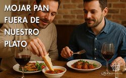 El pan solo se puede utilizar para la comida de nuestro plato