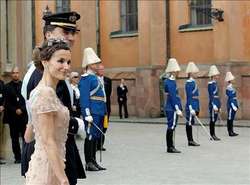 Los príncipes de Adturias en la boda de Victoria de Suecia y Daniel Westling