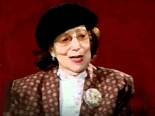 Eugenia de CHikoff en una intervención en la televisión.