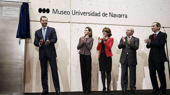 Los reyes de España inauguran el Museo Universidad de Navarra
