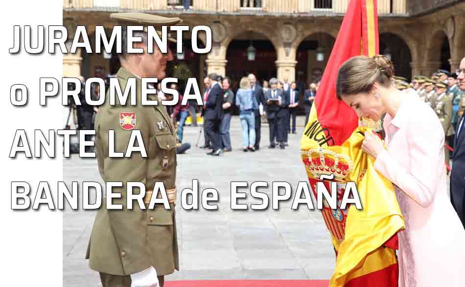 Procedimiento para que los españoles puedan solicitar y realizar el juramento o promesa ante la Bandera de España