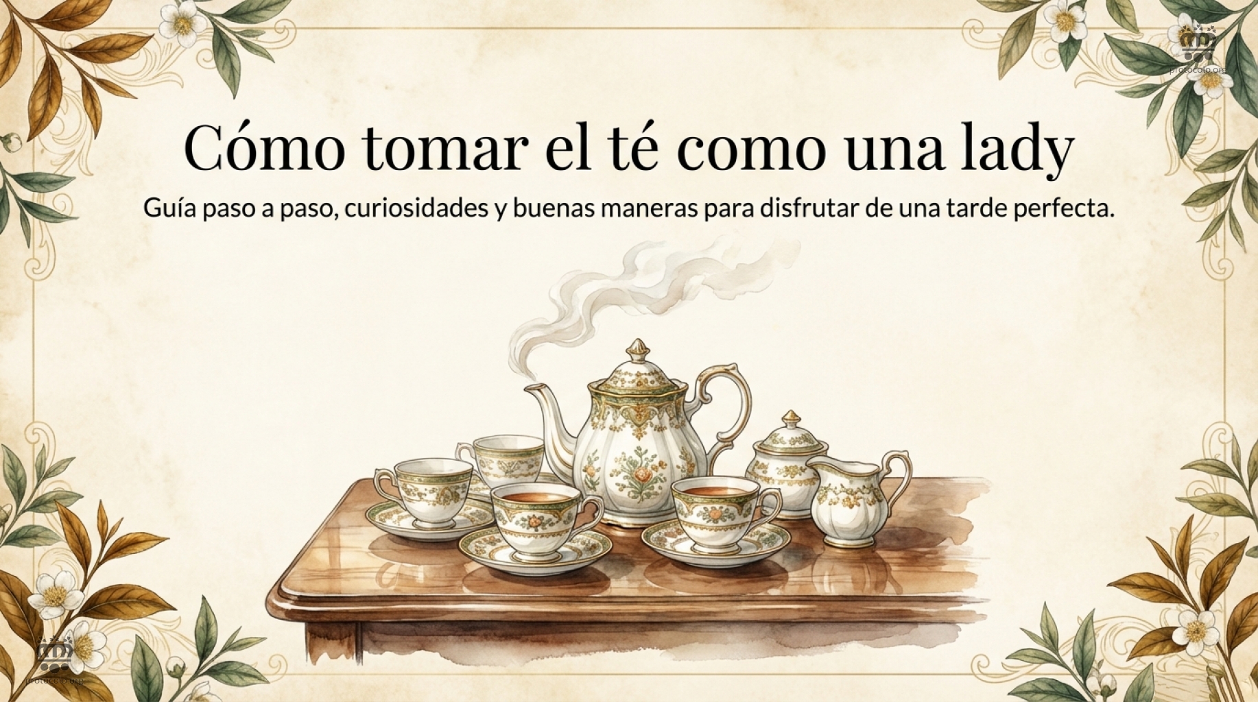 Cómo tomar el té como una lady Guia paso a paso para tomar el té
