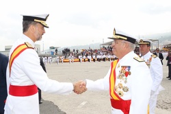 Felipe VI entrega de Reales Despachos en la Escuela Naval Militar de Marín, Pontevedra