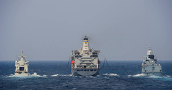 EU Naval Force warships, FS Siroco, FGS Hessen and ESPS Tornado