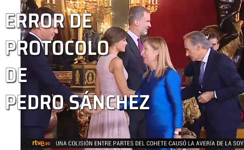 El error de protocolo de Pedro Sánchez y Begoña Gómez
