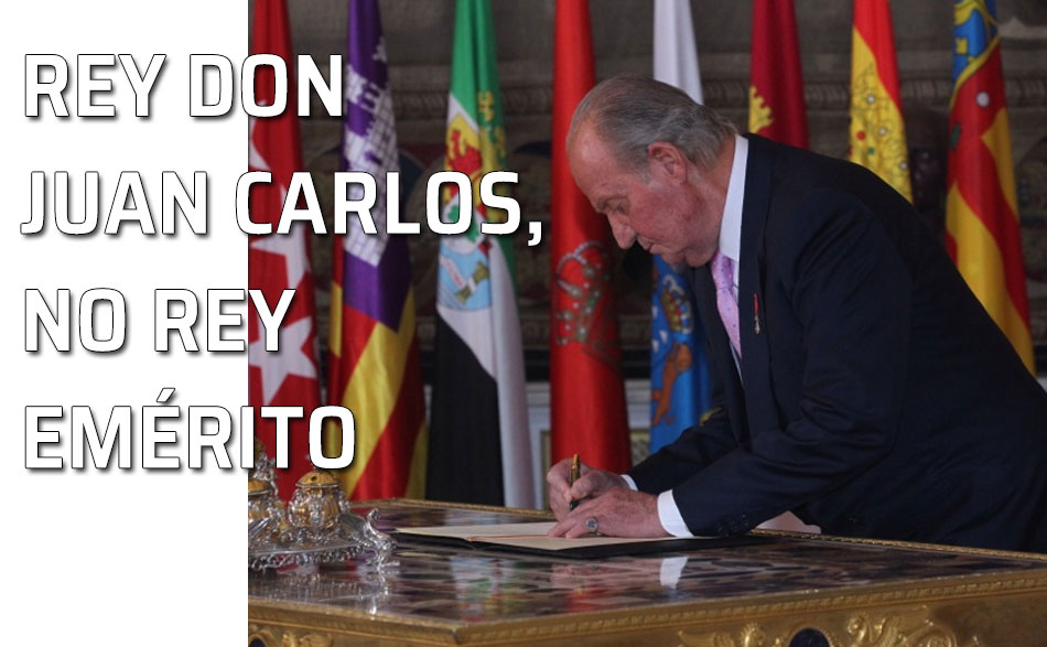 Don Juan Carlos firma su abdicación