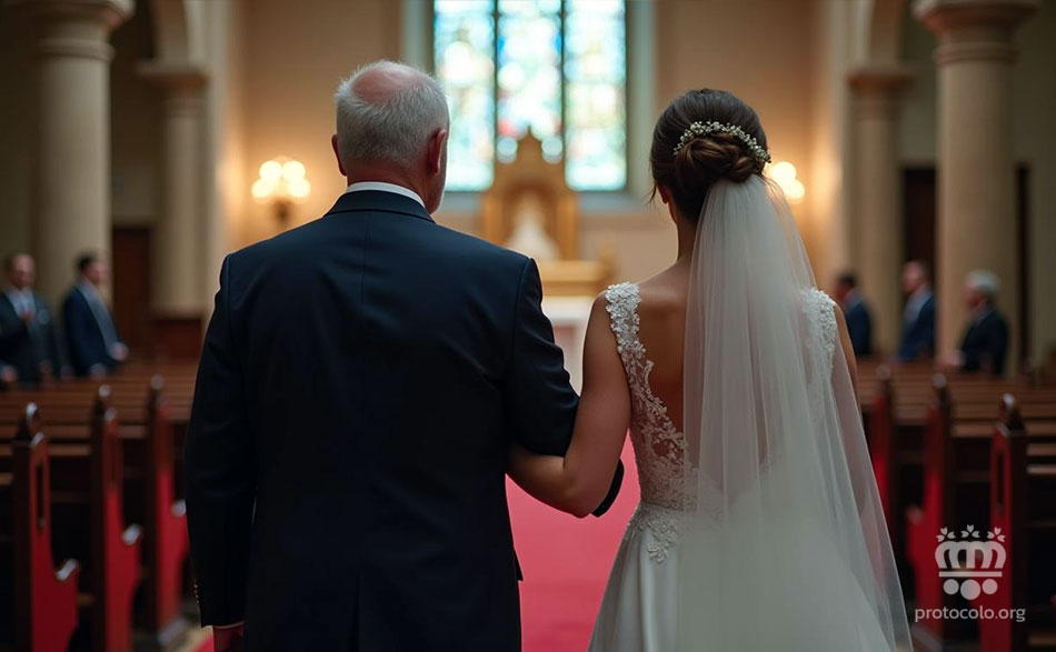 La buena o mala relación será la que pueda determinar si el padre biológico tiene un papel relevante en la boda de su hija