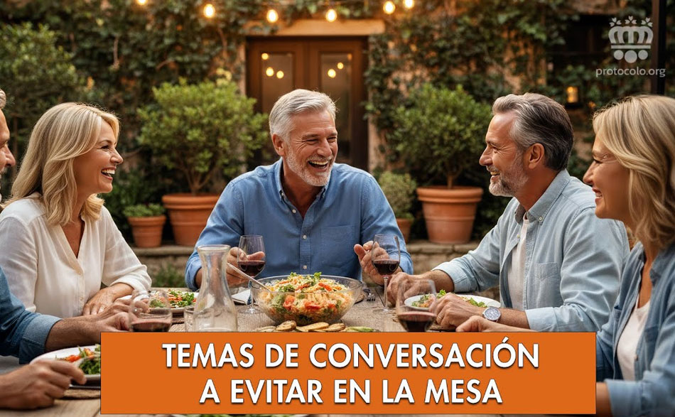 Un tema de conversación inapropiado pueda echar a perder una buena comida