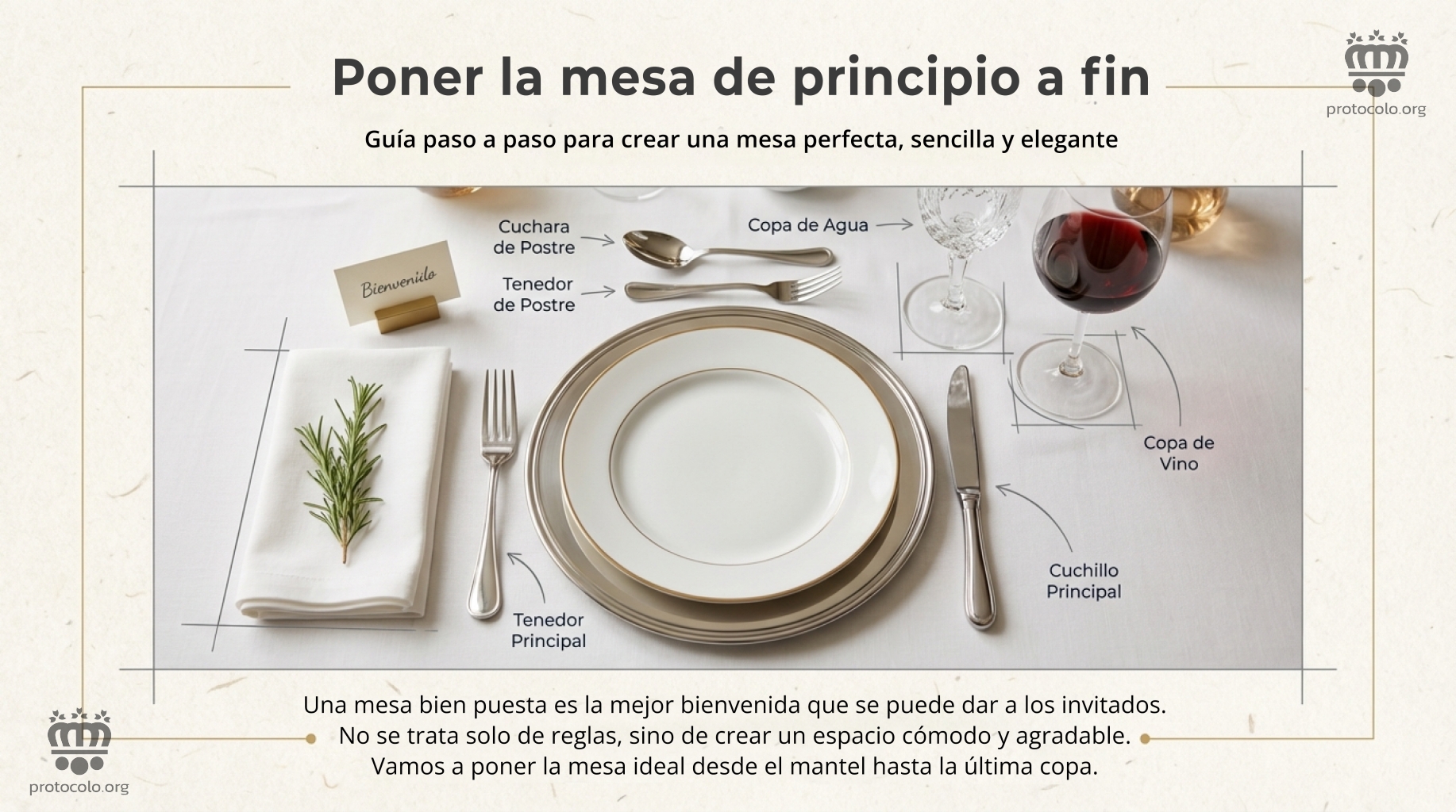 Guía definitiva para poner la mesa de forma correcta: sencilla y elegante Poner la mesa no requiere un conocimiento muy profundo de las reglas de las reglas de etiqueta