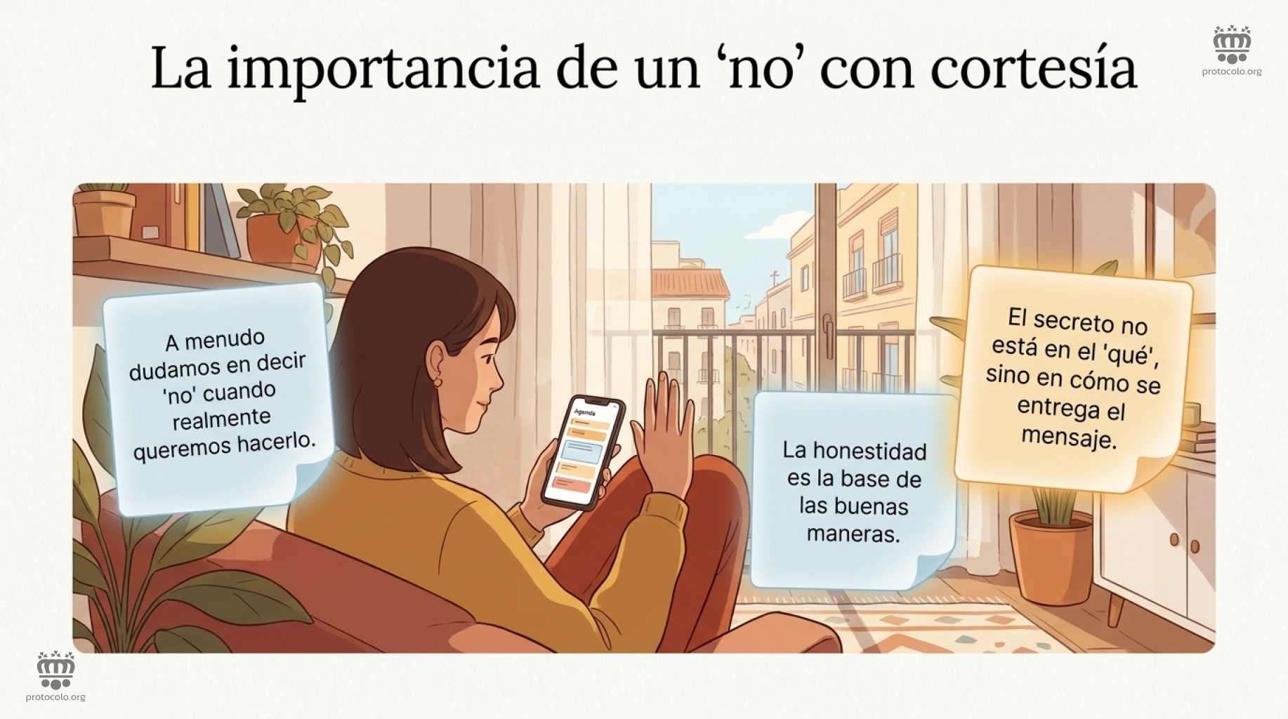 La importancia de decir no con cortesía. A menudo dudamos en decir no cuando realmente queremos hacerlo