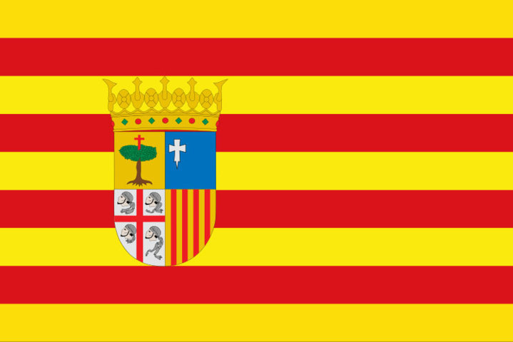 Bandera oficial de la Comunidad de Aragón