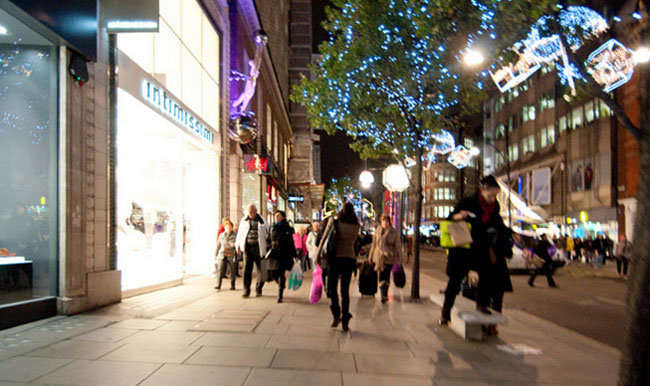 Compras de Navidad en Oxford Street
