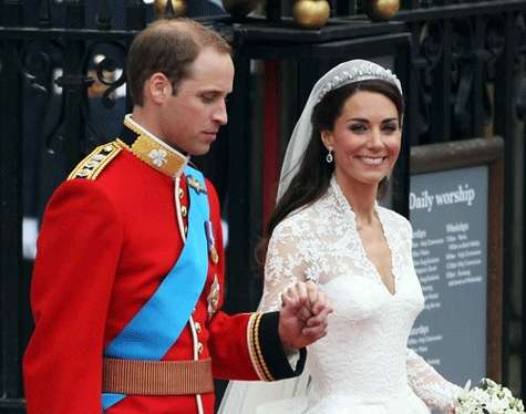 Enlace matrimonial del príncipe Guillermo y Kate Middleton.