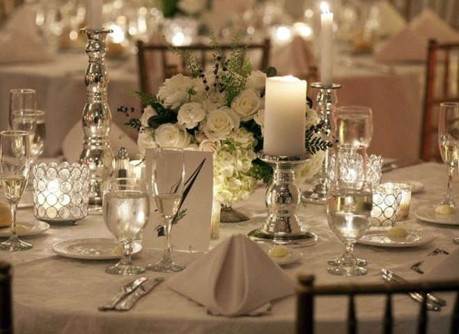 Mesa para banquete formal