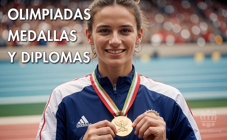 Las medallas serán entregadas durante los juegos Olímpicos por el Presidente del C.O.I.