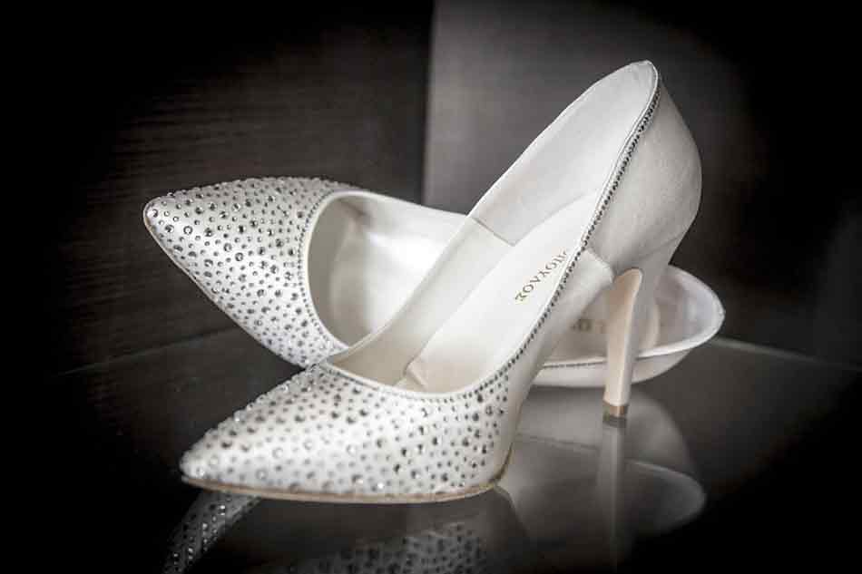 Zapatos para vestir con traje de novia
