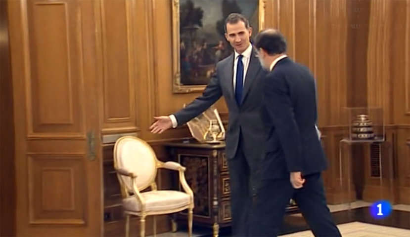 Felipe VI cede el paso a Mariano Rajoy