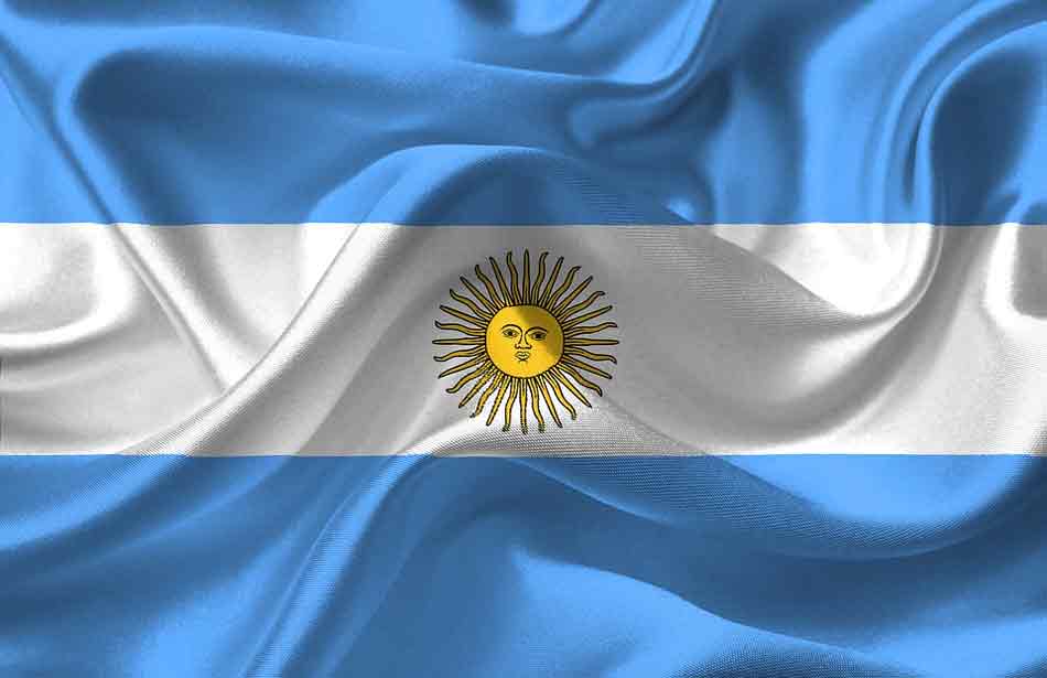 Cambio de abanderados. La bandera de Argentina