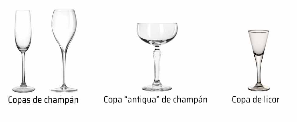 Copa de cava o champán, copa del icor