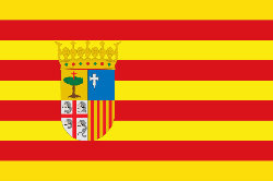 Bandera oficial de la Comunidad Autónoma de Aragón