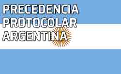Precedencia protocolar en la República de Argentina