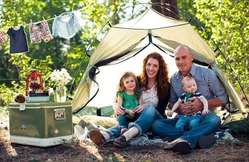 Familia de camping